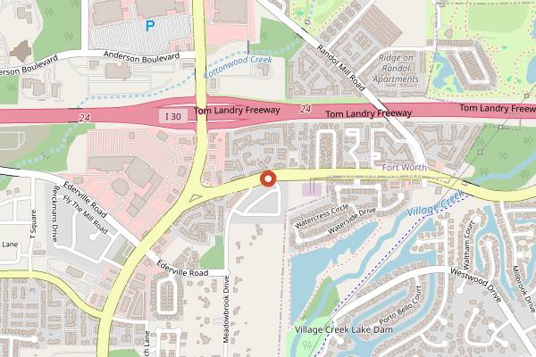 Map showing Broasted Halal Bros in Fort Worth