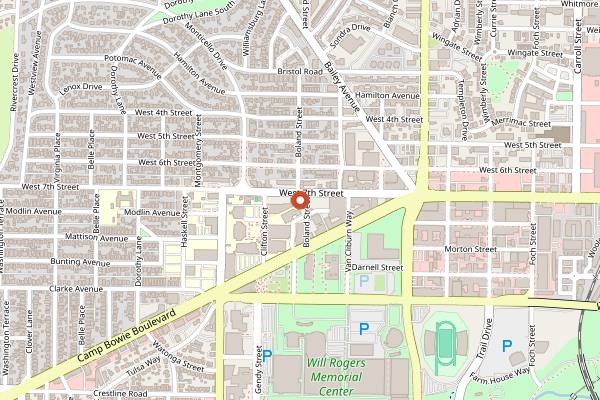 Map showing Righteous Foods in Fort Worth