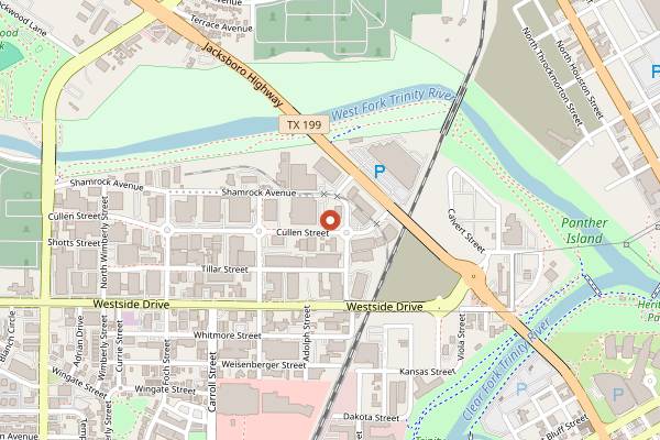 Map showing Fort Worth Margarita Festival in Fort Worth