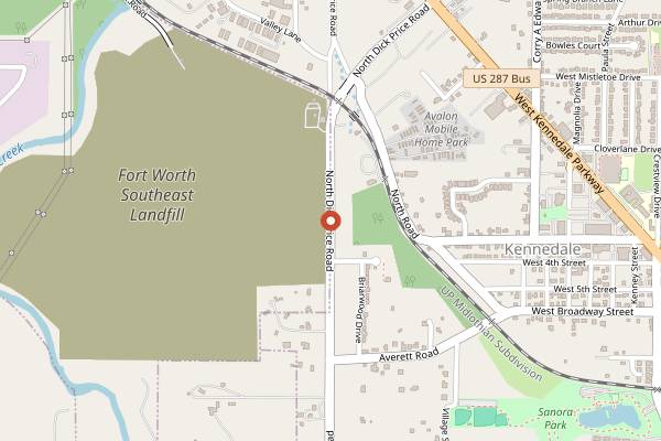 Map showing Goldee's Barbecue in Fort Worth