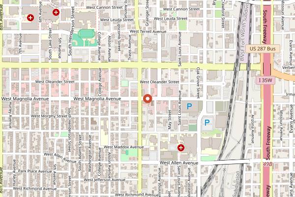 Map showing Eat Like a Local Brunch Tour in Fort Worth
