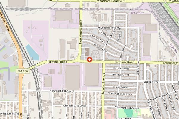 Map showing Taqueria Ruby in Fort Worth