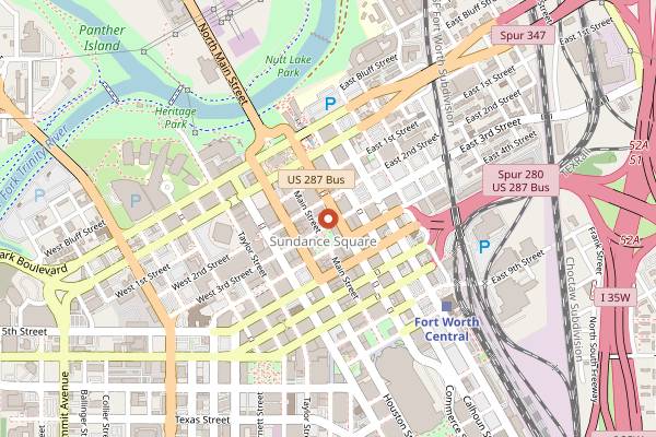 Map showing Flying Saucer Draught Emporium in Fort Worth