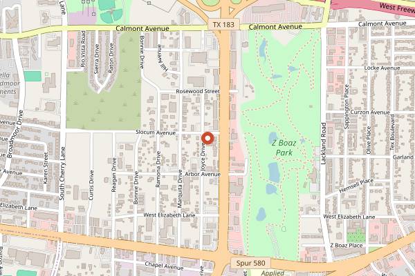 Map showing Rail Club Live in Fort Worth