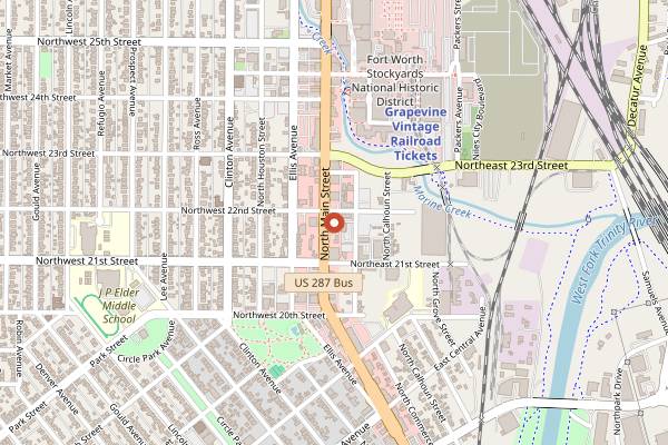 Map showing Esperanza's Restaurant and Bakery in Fort Worth