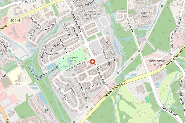 Map showing Stella's Southern Brasserie (Weekend Brunch) in Greenville