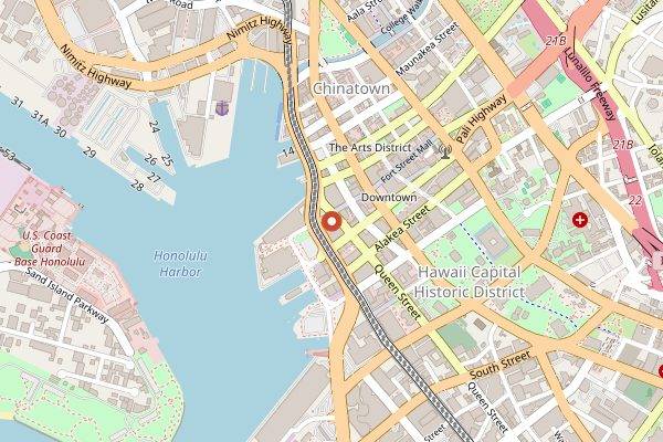Map showing Bar Leather Apron in Honolulu