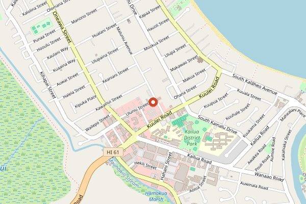 Map showing Cinnamon's Restaurant in Honolulu