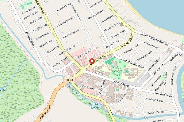 Map showing Manoa Chocolate in Honolulu