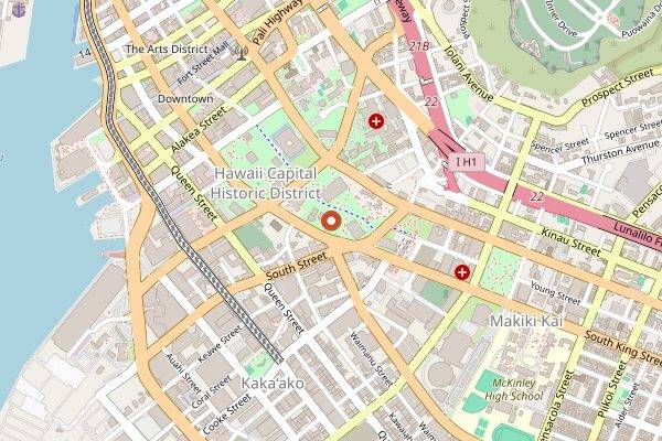 Map showing Chef David Paul Private Cooking Classes in Honolulu