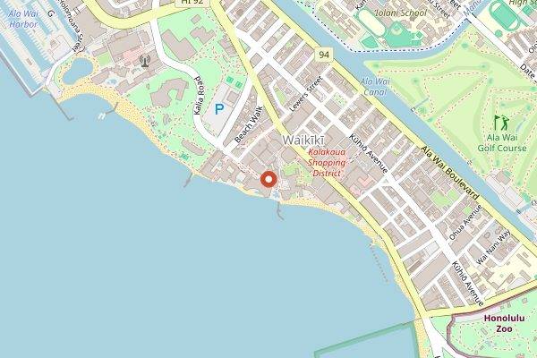 Map showing Hawaii Food and Wine Festival in Honolulu