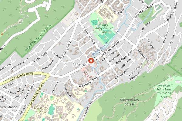 Map showing Off the Hook Poke Market in Honolulu