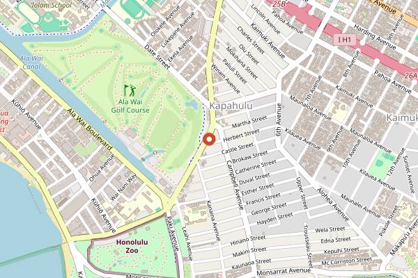 Map showing Uncle Bo's Pupu Bar and Grill in Honolulu