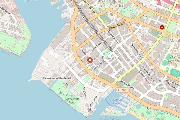 Map showing SALT at Our Kakaako in Honolulu
