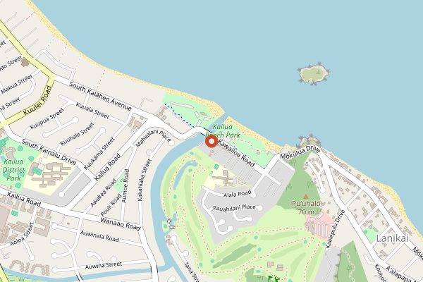 Map showing Buzz's Original Steak House in Honolulu