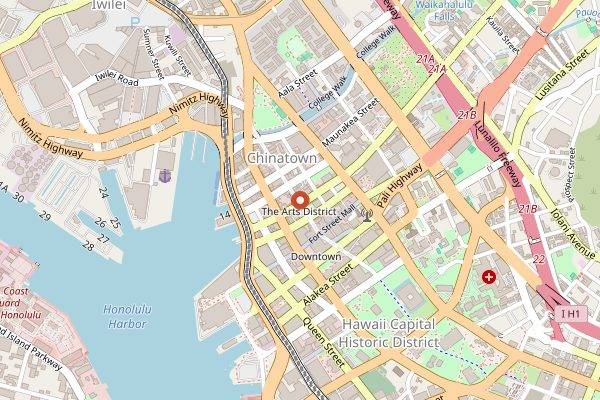 Map showing Fete Hawaii in Honolulu