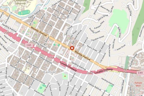 Map showing The Pig and The Lady in Honolulu