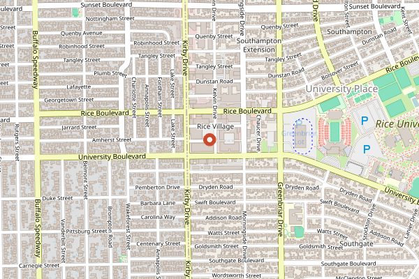 Map showing Bakery Lorraine in Houston