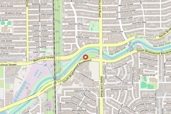 Map showing Three Brothers Bakery in Houston