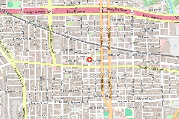 Map showing Equal Parts Brewing in Houston