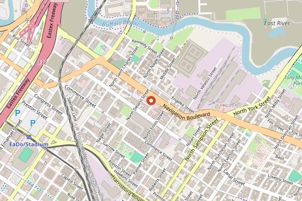 Map showing El Tiempo Cantina (Navigation) in Houston