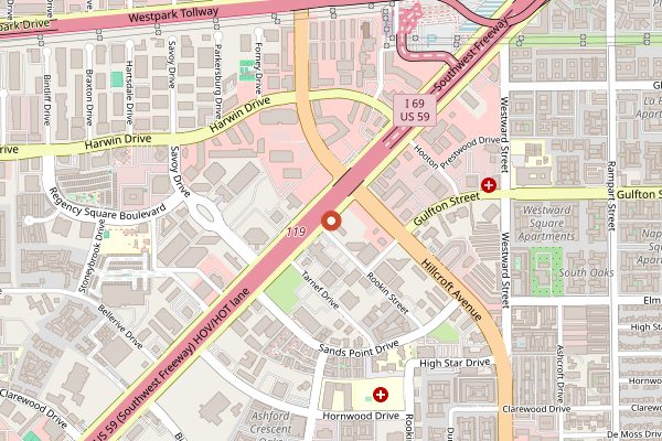 Map showing Himalaya Restaurant in Houston