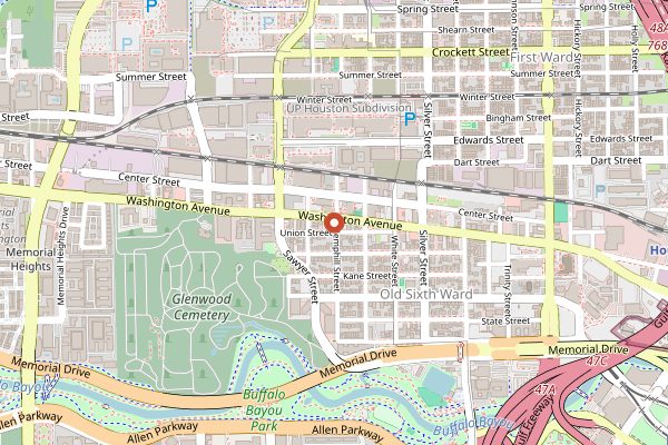 Map showing Catalina Coffee in Houston