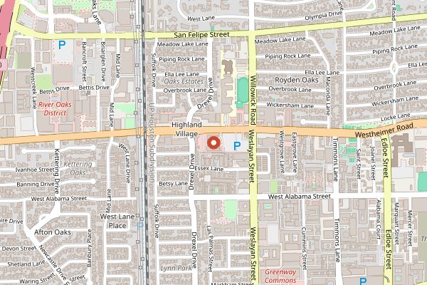 Map showing Central Market Cooking School in Houston