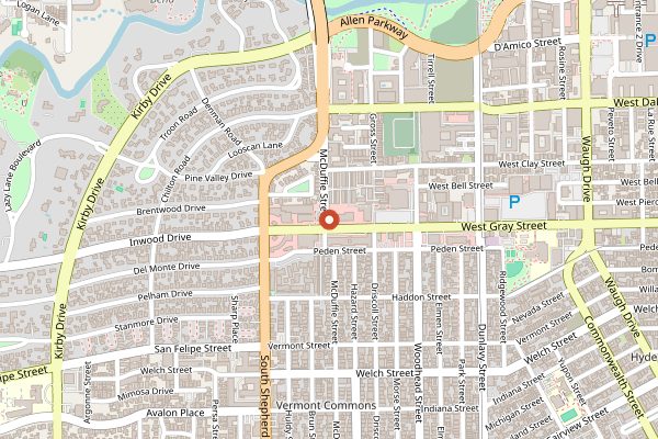 Map showing Sur La Table Cooking Classes in Houston