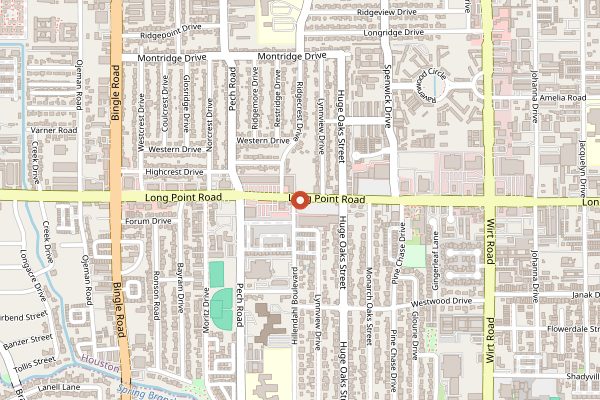 Map showing Well Done Cooking Classes in Houston