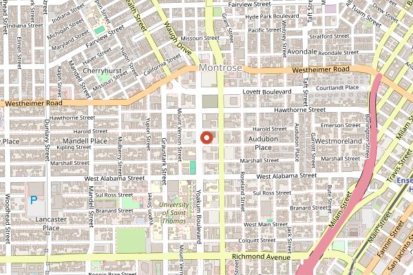 Map showing Original Greek Festival in Houston