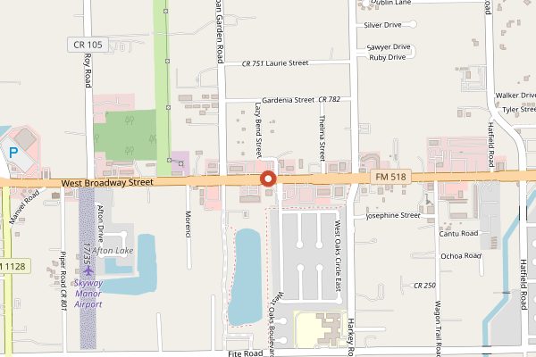 Map showing Killen's Steakhouse in Houston