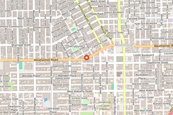 Map showing Anvil Bar & Refuge in Houston