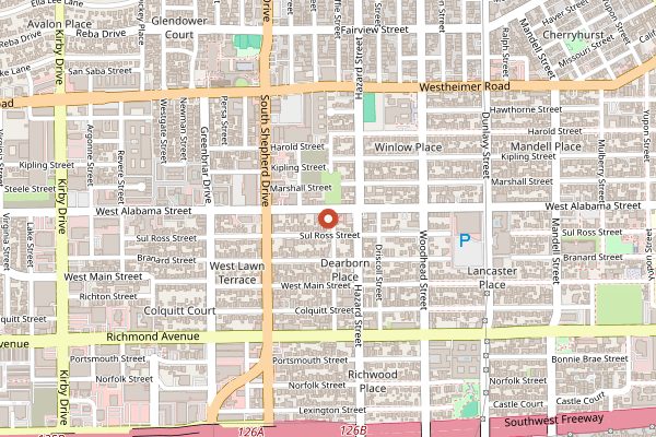 Map showing Tacos Tierra Caliente in Houston