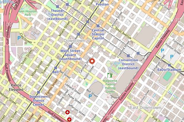 Map showing Bandista in Houston