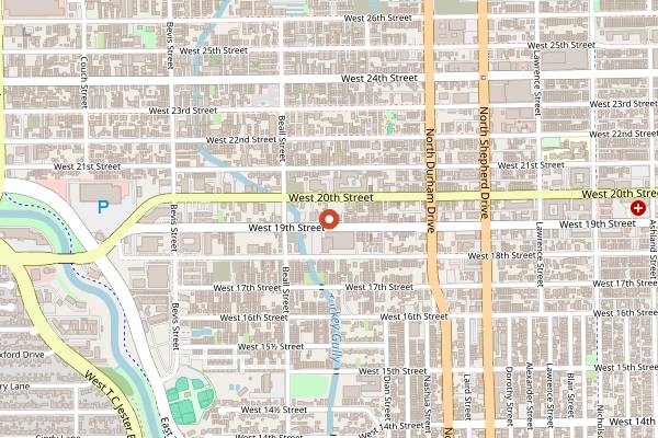Map showing Big Star Bar in Houston