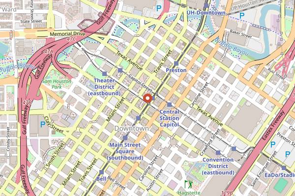 Map showing HiFi at The Finn in Houston