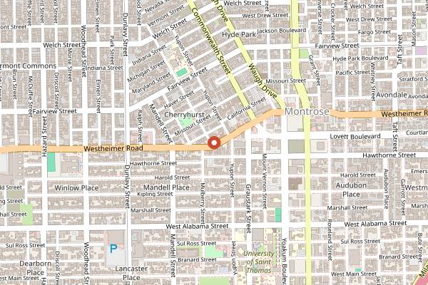 Map showing Refuge in Houston