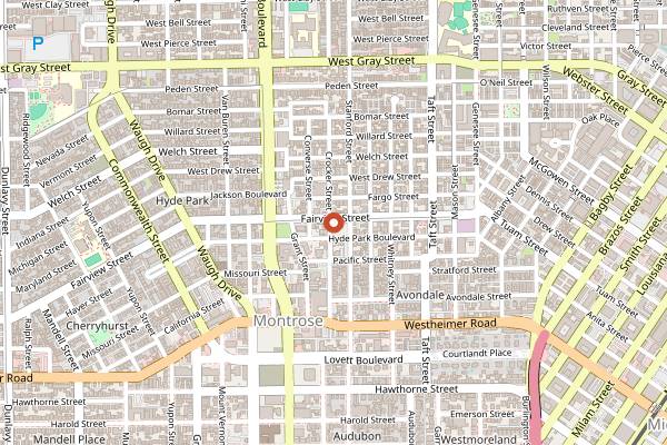 Map showing Ripcord in Houston