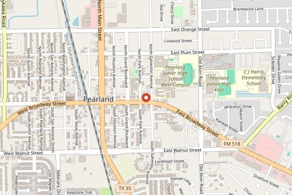 Map showing Killen's Barbecue in Houston