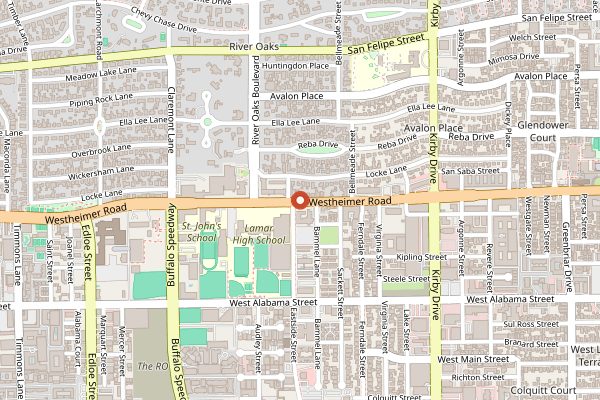 Map showing State of Grace in Houston