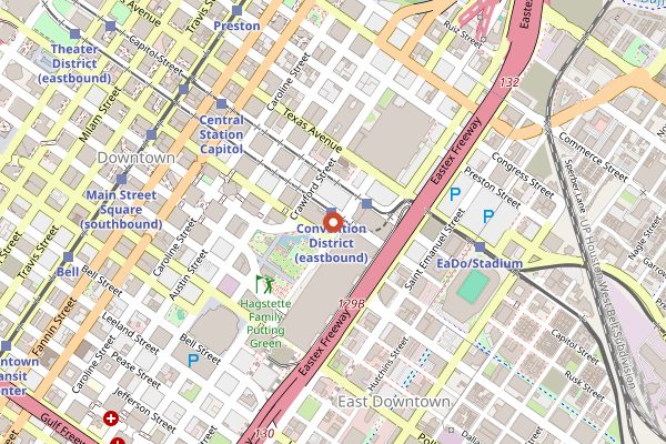 Map showing Xochi in Houston