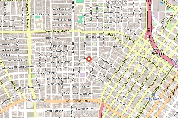 Map showing Lankford Grocery & Market in Houston