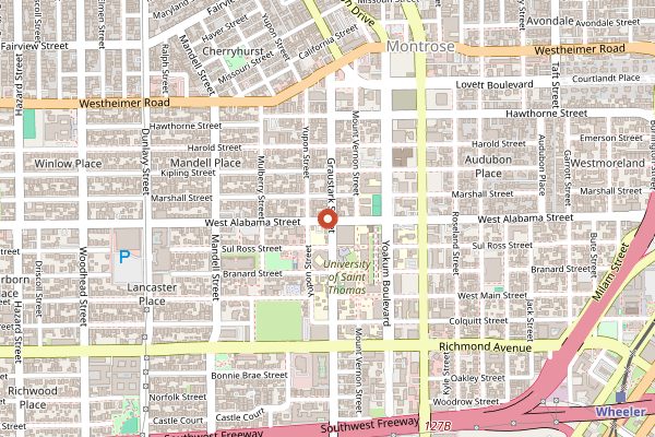 Map showing Light Years in Houston