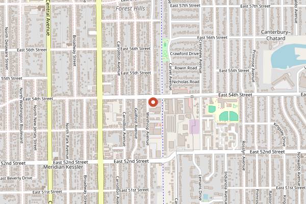 Map showing Good Morning Mama's Cafe in Indianapolis