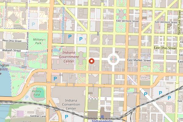 Map showing Jack's Donuts in Indianapolis