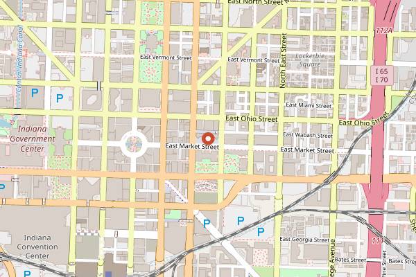 Map showing Tomlinson Tap Room in Indianapolis