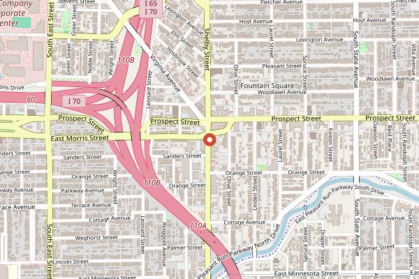Map showing Cheeky Bastards in Indianapolis