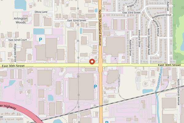 Map showing His Place Eatery in Indianapolis
