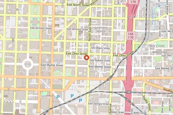 Map showing Maxine's Chicken & Waffles in Indianapolis